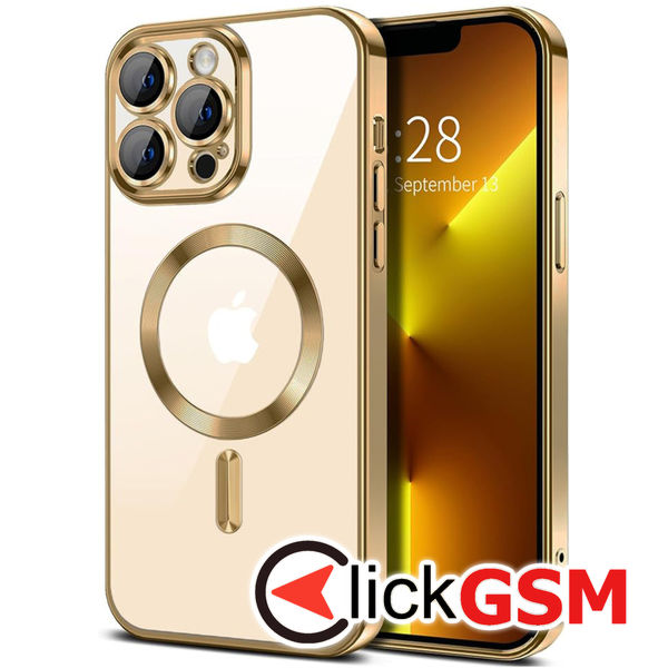 Techsuit - Luxury Crystal MagSafe - iPhone 13 Pro - Gold