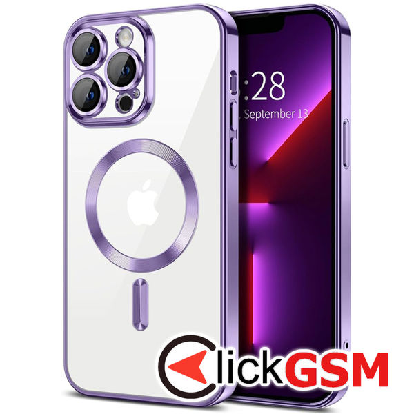 Techsuit - Luxury Crystal MagSafe - iPhone 13 Pro - Light Purple