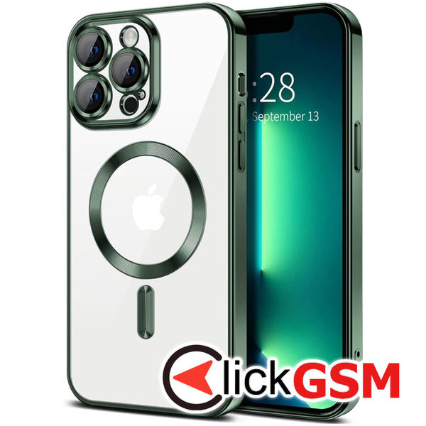 Techsuit - Luxury Crystal MagSafe - iPhone 13 Pro - Deep Green