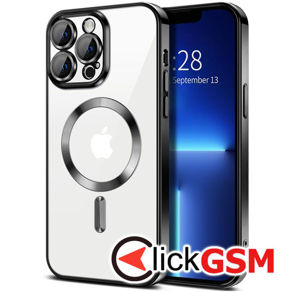 Techsuit - Luxury Crystal MagSafe - iPhone 13 Pro Max - Black