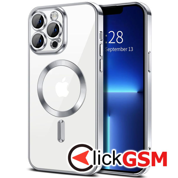 Techsuit - Luxury Crystal MagSafe - iPhone 13 Pro Max - Silver