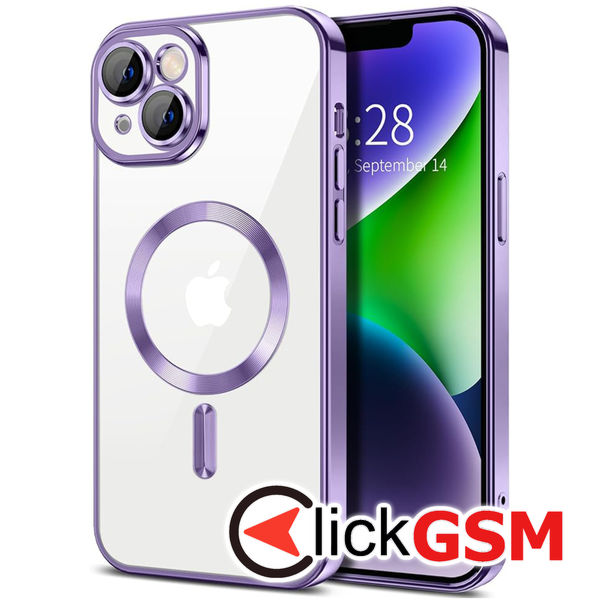 Techsuit - Luxury Crystal MagSafe - iPhone 14 Plus - Light Purple