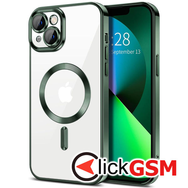 Techsuit - Luxury Crystal MagSafe - iPhone 14 Plus - Deep Green