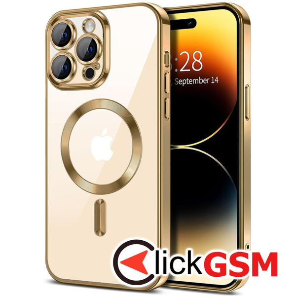 Techsuit - Luxury Crystal MagSafe - iPhone 14 Pro Max - Gold