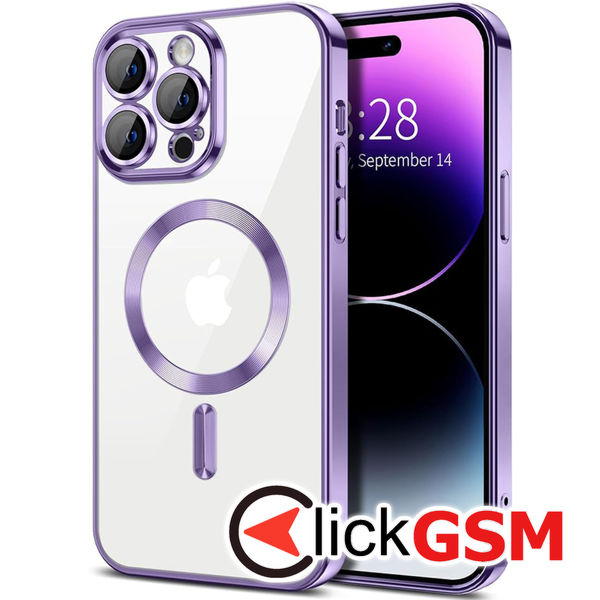 Techsuit - Luxury Crystal MagSafe - iPhone 14 Pro Max - Light Purple