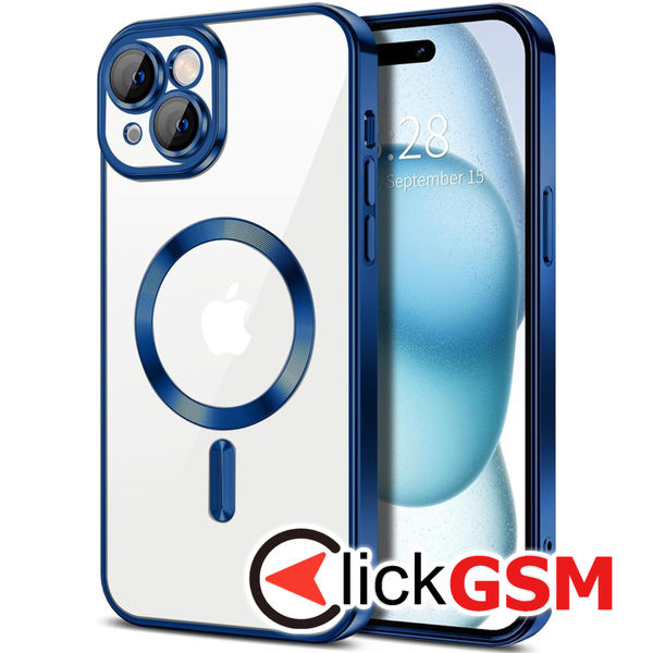 Techsuit - Luxury Crystal MagSafe - iPhone 15 - Deep Blue