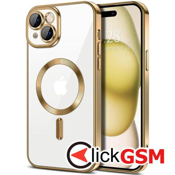 Techsuit - Luxury Crystal MagSafe - iPhone 15 - Gold