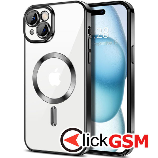 Techsuit - Luxury Crystal MagSafe - iPhone 15 Plus - Black