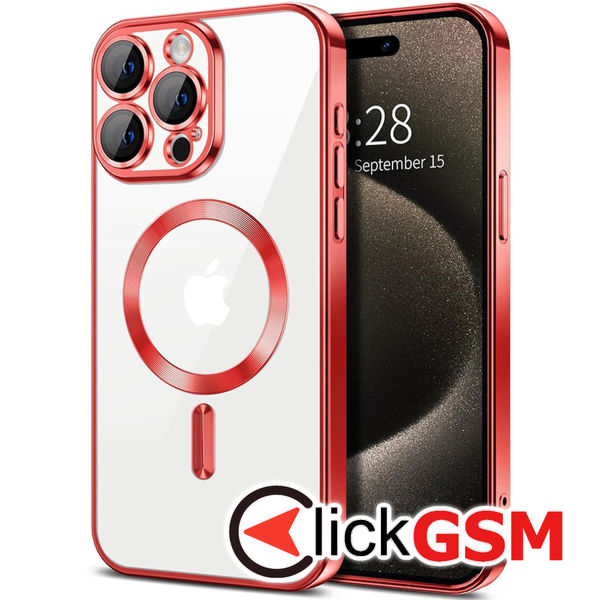 Techsuit - Luxury Crystal MagSafe - iPhone 15 Pro Max - Red