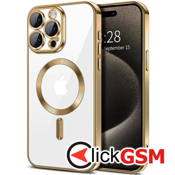 Techsuit - Luxury Crystal MagSafe - iPhone 15 Pro Max - Gold