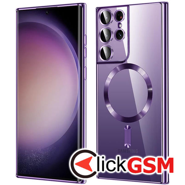 Techsuit - Luxury Crystal MagSafe - Samsung Galaxy S21 Ultra 5G - Light Purple