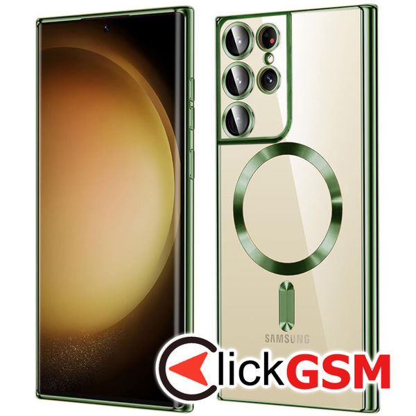 Techsuit - Luxury Crystal MagSafe - Samsung Galaxy S21 Ultra 5G - Deep Green