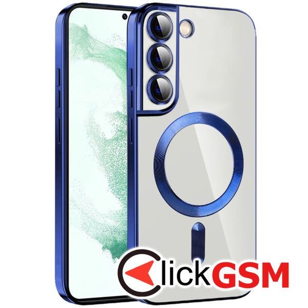 Techsuit - Luxury Crystal MagSafe - Samsung Galaxy S22 Plus 5G - Deep Blue