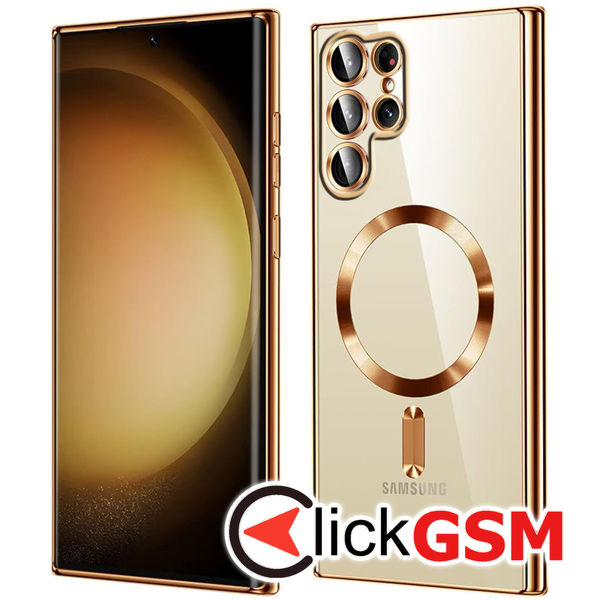 Techsuit - Luxury Crystal MagSafe - Samsung Galaxy S22 Ultra 5G - Gold