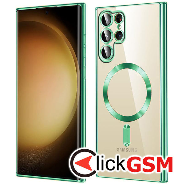 Techsuit - Luxury Crystal MagSafe - Samsung Galaxy S22 Ultra 5G - Light Green