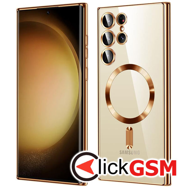 Techsuit - Luxury Crystal MagSafe - Samsung Galaxy S23 Ultra - Gold