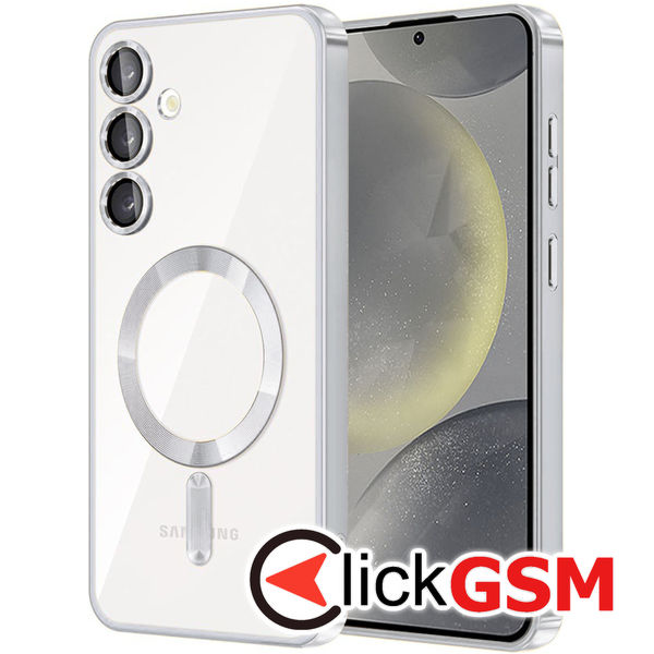 Techsuit - Luxury Crystal MagSafe - Samsung Galaxy S23 FE - Silver