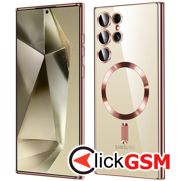 Techsuit - Luxury Crystal MagSafe - Samsung Galaxy S24 Ultra - Pink