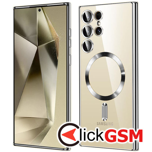 Techsuit - Luxury Crystal MagSafe - Samsung Galaxy S24 Ultra - Silver