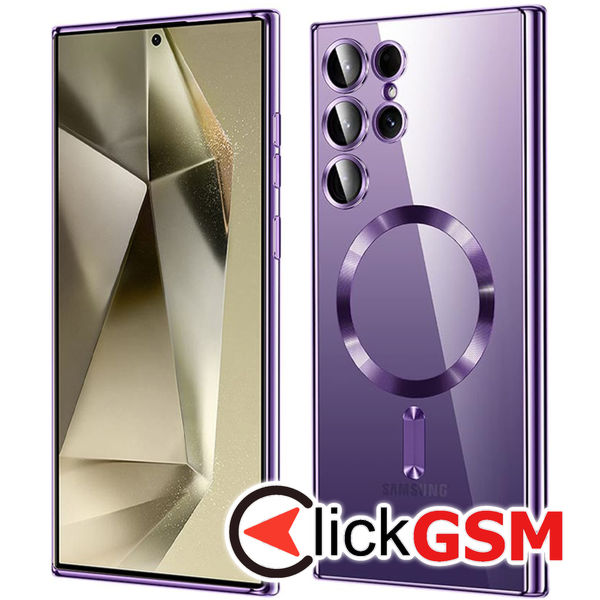 Techsuit - Luxury Crystal MagSafe - Samsung Galaxy S24 Ultra - Light Purple