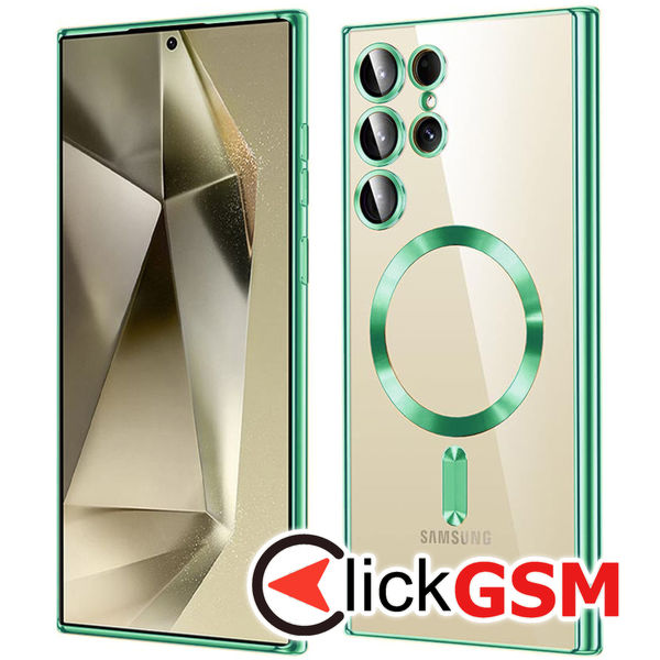 Techsuit - Luxury Crystal MagSafe - Samsung Galaxy S24 Ultra - Light Green