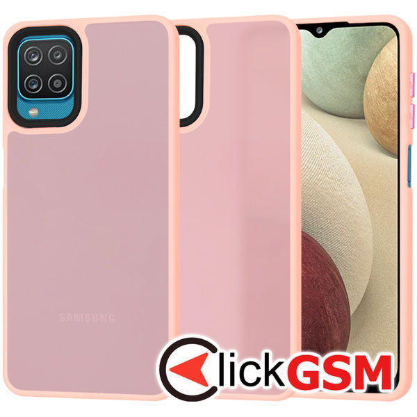 Techsuit - HaloFrost Series - Samsung Galaxy A12 / A12 Nacho / M12 / F12 - Pink