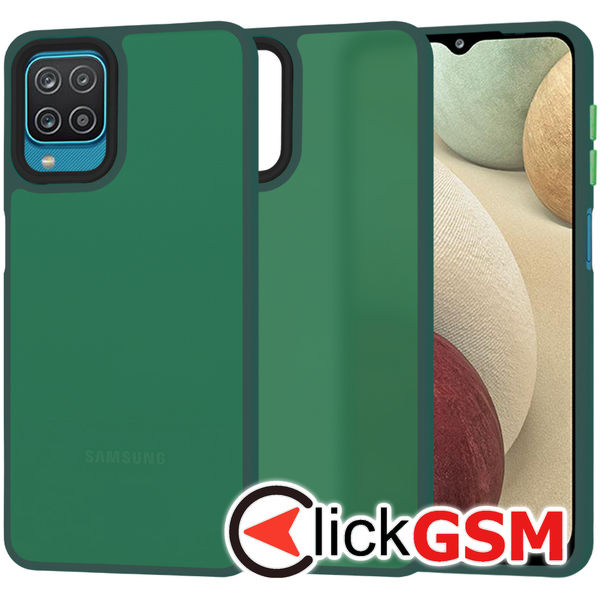 Techsuit - HaloFrost Series - Samsung Galaxy A12 / A12 Nacho / M12 / F12 - Midnight Green