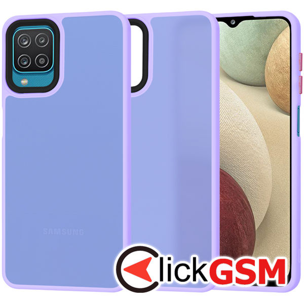 Techsuit - HaloFrost Series - Samsung Galaxy A12 / A12 Nacho / M12 / F12 - Light Purple