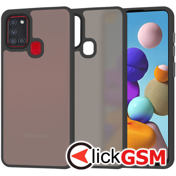 Techsuit - HaloFrost Series - Samsung Galaxy A21s - Black