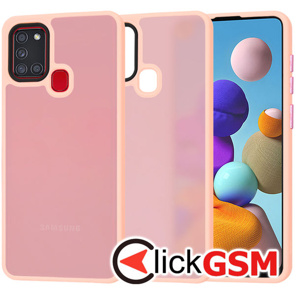 Techsuit - HaloFrost Series - Samsung Galaxy A21s - Pink