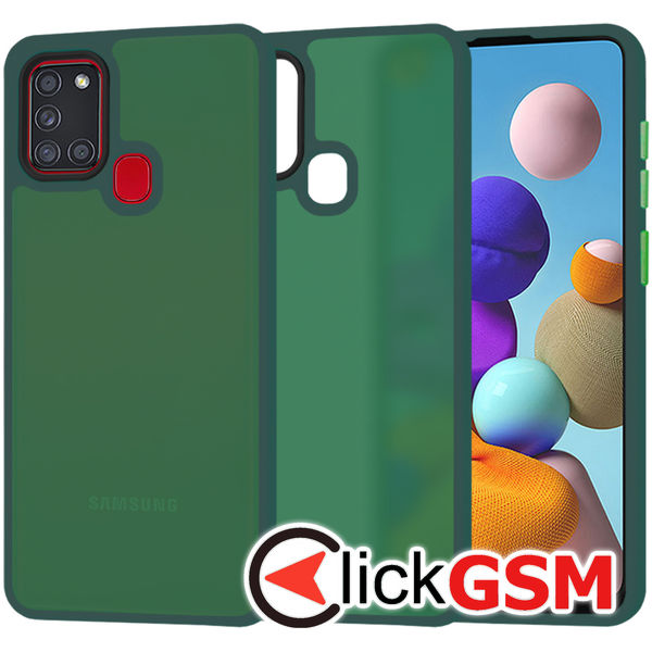 Techsuit - HaloFrost Series - Samsung Galaxy A21s - Midnight Green