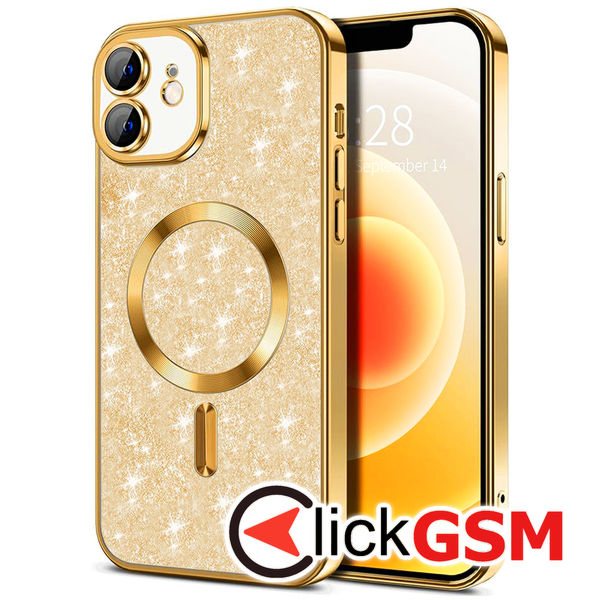 Techsuit - Luxury Glitter MagSafe - iPhone 12 - Gold