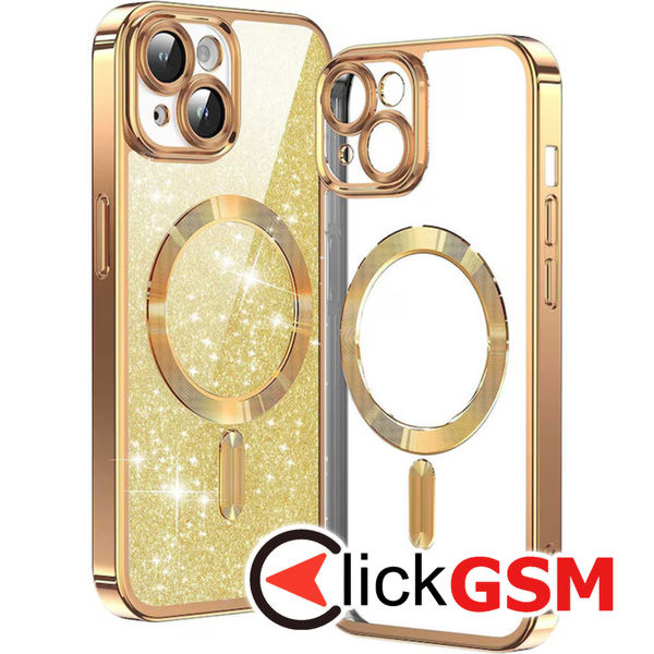 Techsuit - Luxury Glitter MagSafe - iPhone 13 - Gold