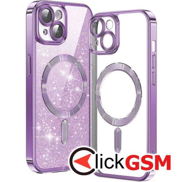 Techsuit - Luxury Glitter MagSafe - iPhone 13 - Light Purple
