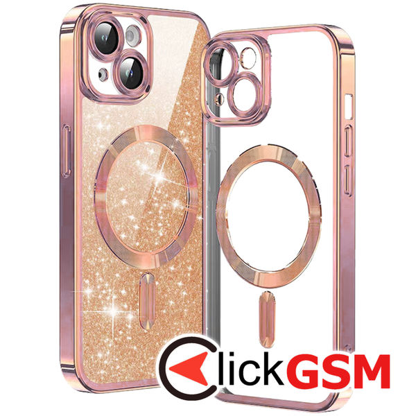 Techsuit - Luxury Glitter MagSafe - iPhone 13 - Rose Gold