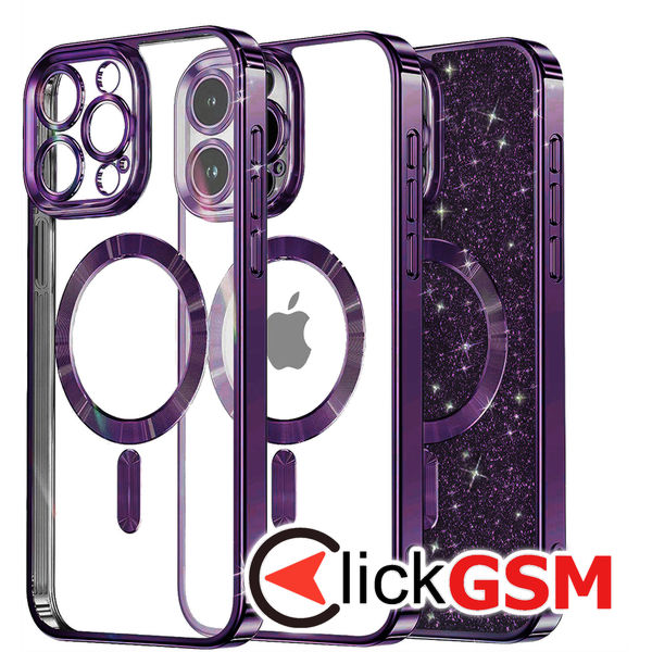 Techsuit - Luxury Glitter MagSafe - iPhone 13 Pro - Deep Purple