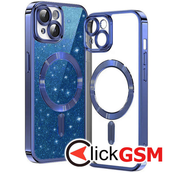 Techsuit - Luxury Glitter MagSafe - iPhone 15 - Deep Blue