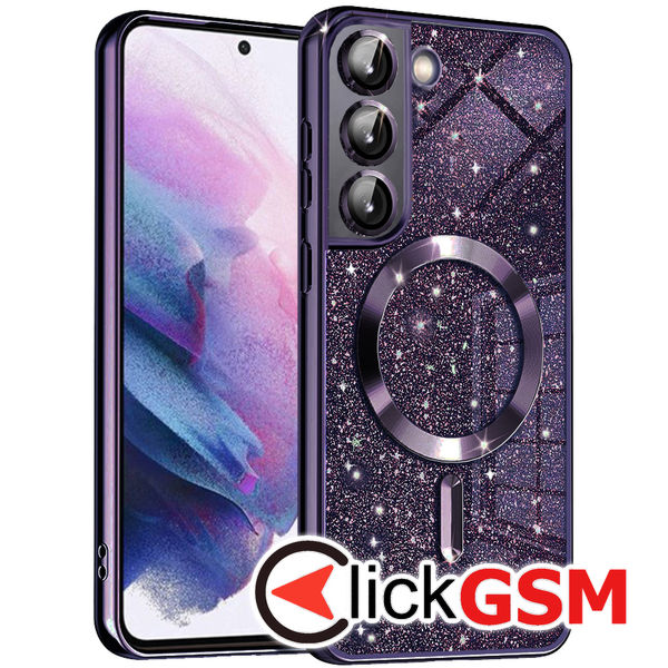Techsuit - Luxury Glitter MagSafe - Samsung Galaxy S21 FE 5G - Deep Purple