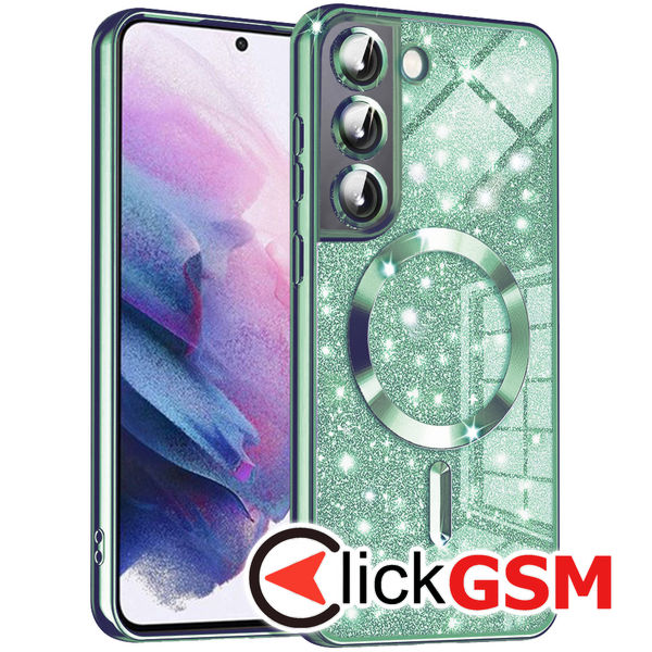 Techsuit - Luxury Glitter MagSafe - Samsung Galaxy S21 FE 5G - Light Green