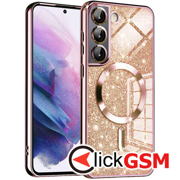 Techsuit - Luxury Glitter MagSafe - Samsung Galaxy S21 FE 5G - Rose Gold