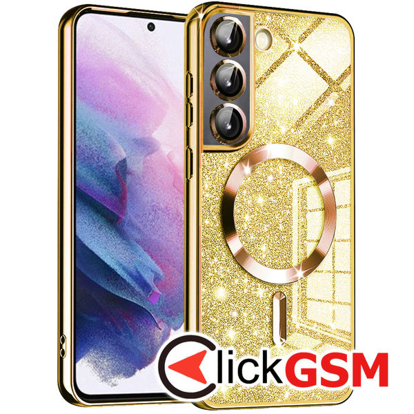 Techsuit - Luxury Glitter MagSafe - Samsung Galaxy S22 5G - Gold