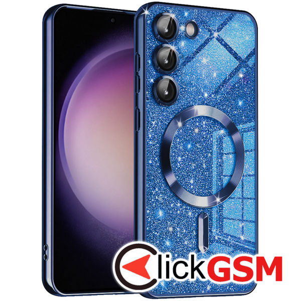 Techsuit - Luxury Glitter MagSafe - Samsung Galaxy S23 - Deep Blue