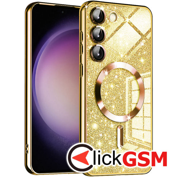 Techsuit - Luxury Glitter MagSafe - Samsung Galaxy S23 - Gold