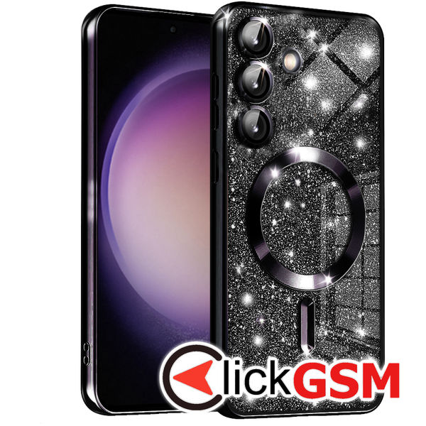 Techsuit - Luxury Glitter MagSafe - Samsung Galaxy S23 FE - Black