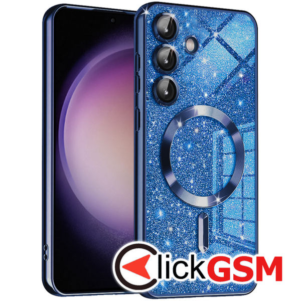 Techsuit - Luxury Glitter MagSafe - Samsung Galaxy S23 FE - Deep Blue