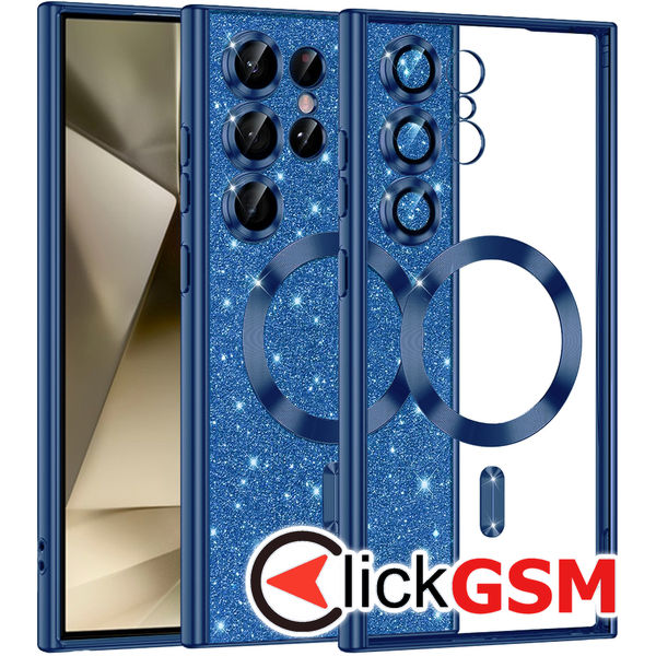 Techsuit - Luxury Glitter MagSafe - Samsung Galaxy S24 Ultra - Deep Blue