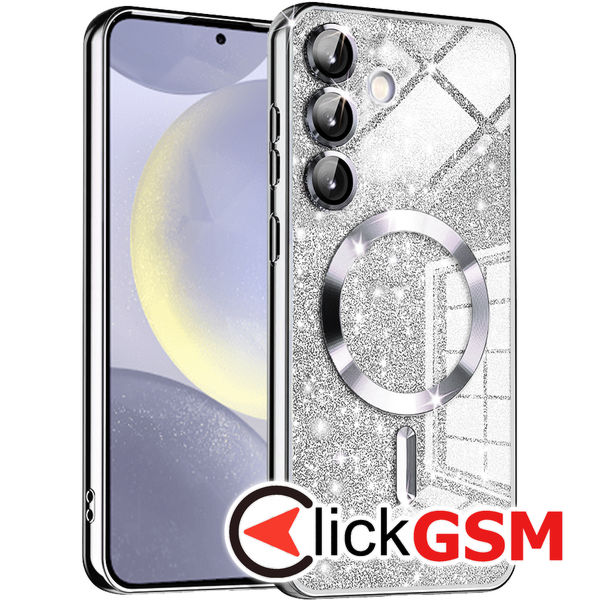 Techsuit - Luxury Glitter MagSafe - Samsung Galaxy S24+ - Silver