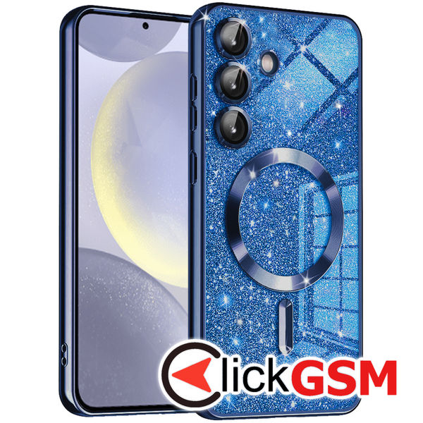 Techsuit - Luxury Glitter MagSafe - Samsung Galaxy S24 - Deep Blue