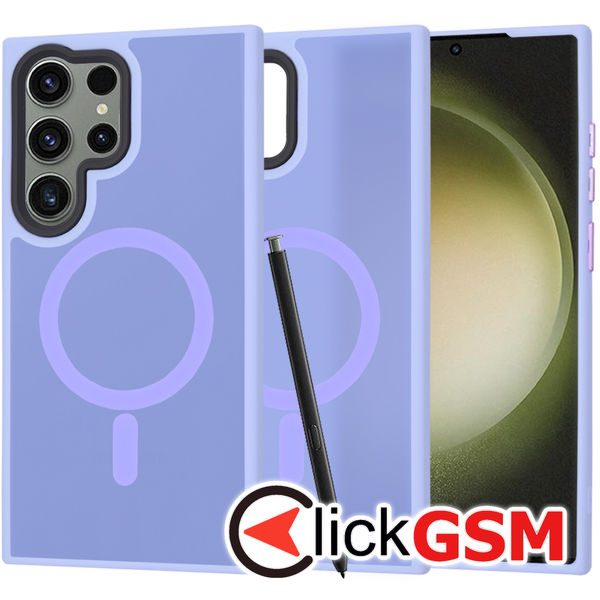 Techsuit - HaloFrost MagSafe Series - Samsung Galaxy S23 Ultra - Light Purple