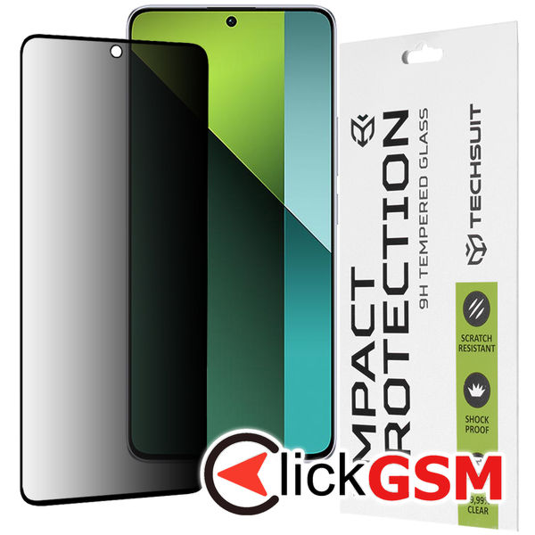 Techsuit - 111D Privacy Full?Glue - Xiaomi Redmi Note 13 Pro 5G / Poco X6 - Black